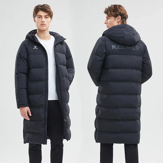 Men Winter Jacket Long Solid Sports Training Coat Male Overcoat Outrwear Warm Cotton Padded Winter Coat Women 8261MF1014