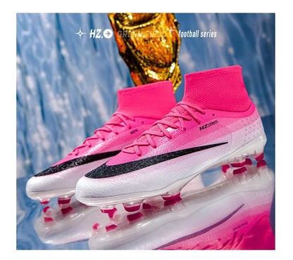 New Men Football Boots Women Professional Soccer Shoes Hot Sale TF/FG Sneakers Unisex High-quality Futsal Cleats Ultralight