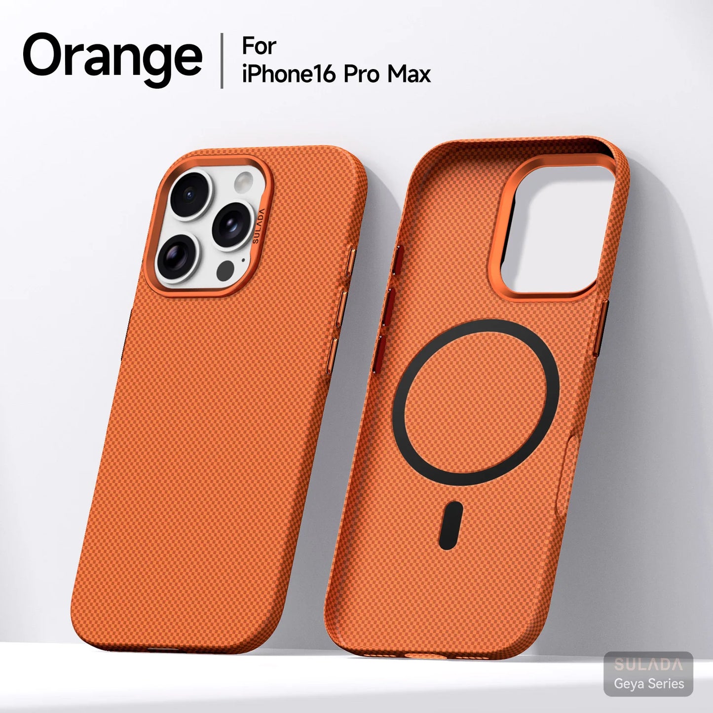 Kevlar Pattern Texture Wireless Charging Case For IPhone 18 Pro Max 17 16 360° Rotate Bracket Bare-metal Feel Drop-Proof Cover