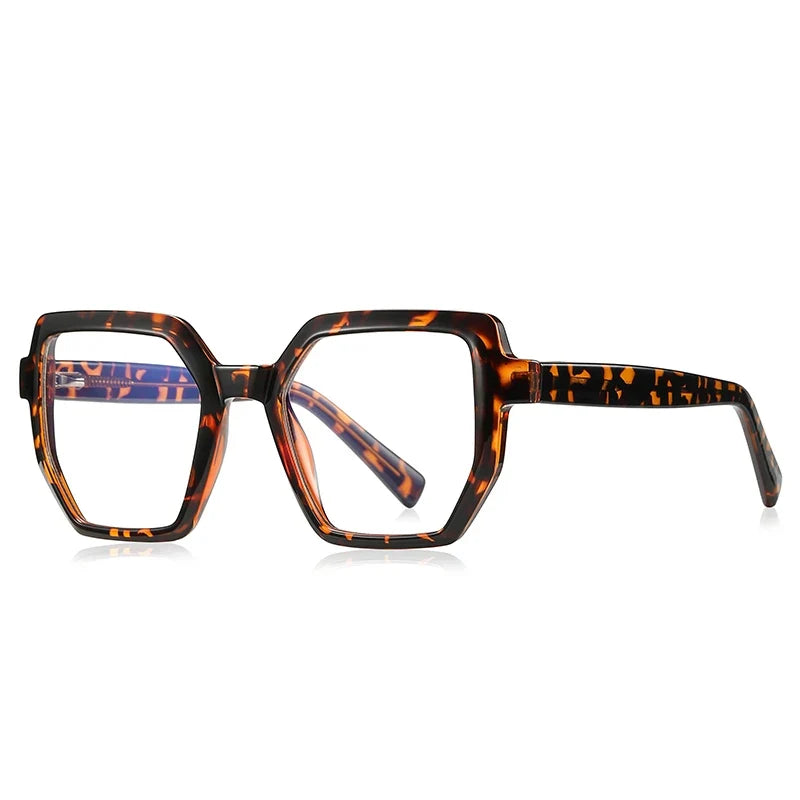 Oversise Women Myopia Prescription Glasses Hyperopia Reading Glasses Anti Blue Light Optical Eyeglasses Frame PFD2143