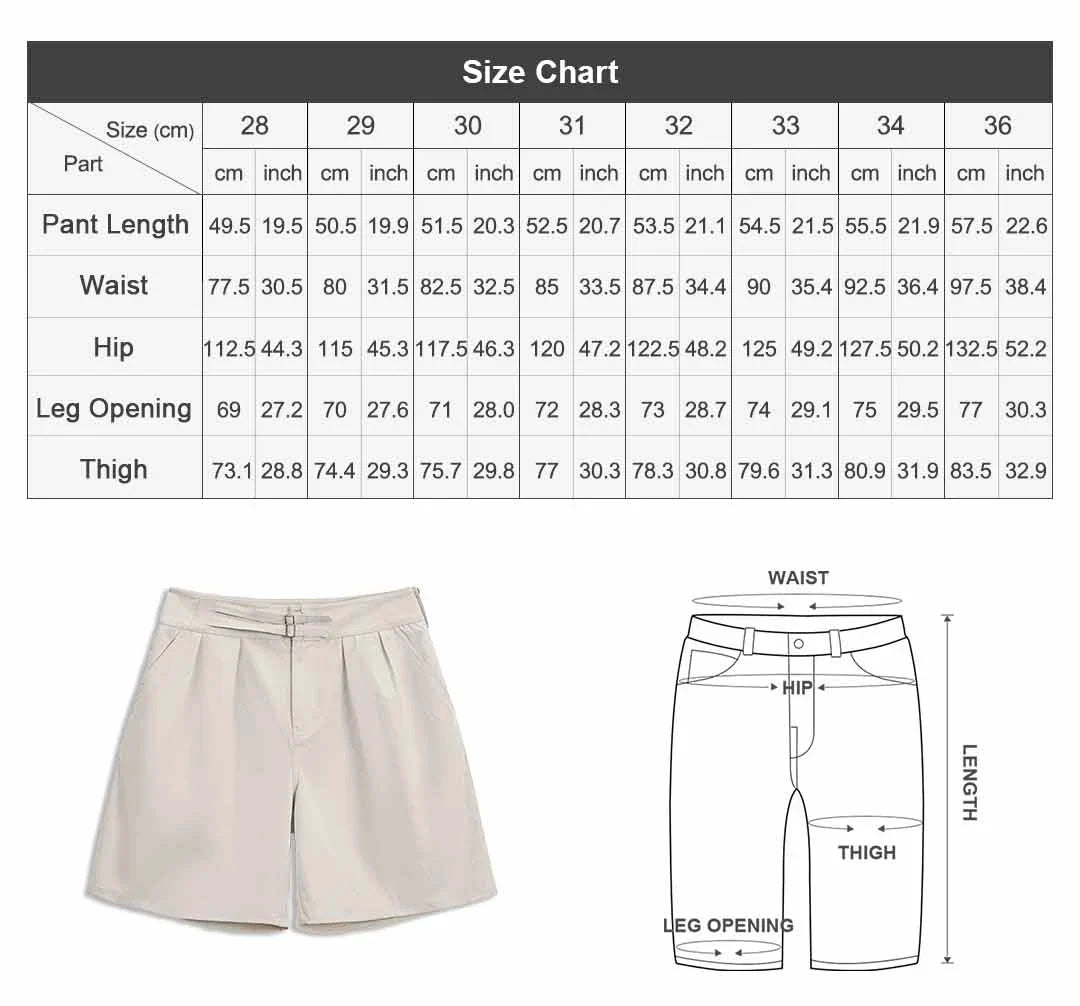 Men's Gurkha Wide Leg Shorts Minimalist Old Money Style Japanese Woven Workwear Casual Thin Summer Daily Men Shorts