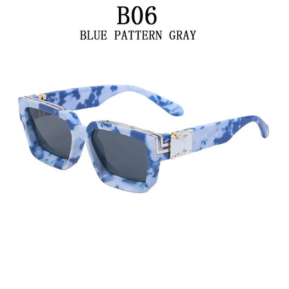 Millionaire Square Sunglasses For Men Vintage Luxury Sunglasses Women Retro Shades Fashion Glasses Gafas De Sol Sonnenbrille Sun