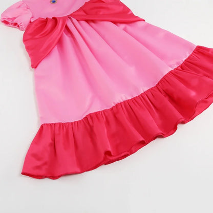 Daisy Girls Princess Dress Cartoon Movie Cosplay Costume Summer Kids Orange Party Outfits 2-10 Years Halloween Fancy Clothes