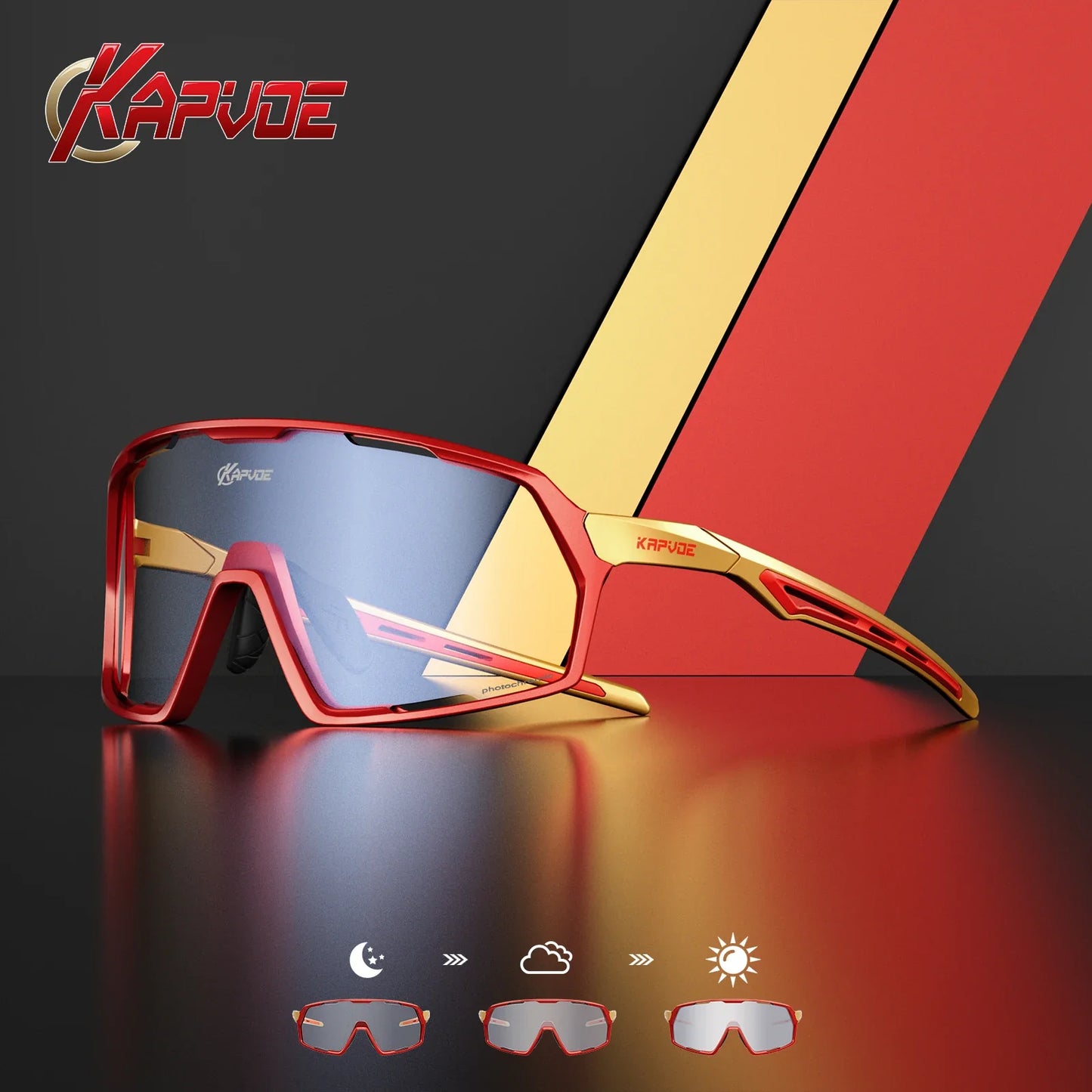 Photochromic Sunglasses Man MTB Climbing Glasses Outdoor Sports Bike Cycling Glasses Women Driving Bicycle Goggles UV400