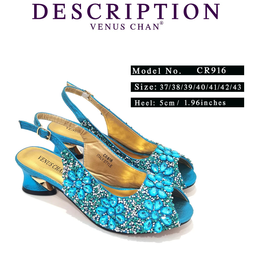 Summer Sandals for Party and Weddings Peep-Toe Bridal Shoes Women 2023 Comfortable Shoes and Bag Set for Lady