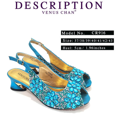 Summer Sandals for Party and Weddings Peep-Toe Bridal Shoes Women 2023 Comfortable Shoes and Bag Set for Lady