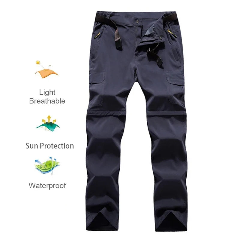 Lover's Hiking Pants Trekking Convertible Lightweight Quick Dry Separable Outdoor Travel Camping Safari Travel Pants