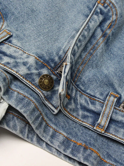 Denim Solid Shorts Skirts For Women High Waist Patchwork Irregular Hem Streetwear Short Pants Female Clothing 2022