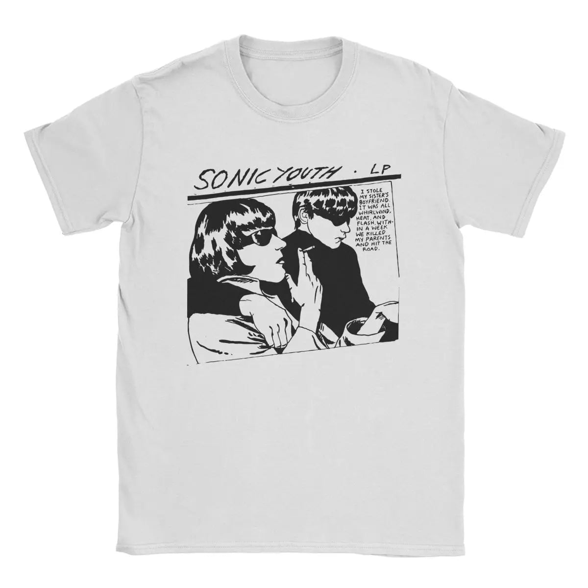 Sonic Youth T Shirts Leisure Harajuku Versatile Cotton Vintage Short Sleeve Men Women Amusing Streetwear Fashion Unisex Tops