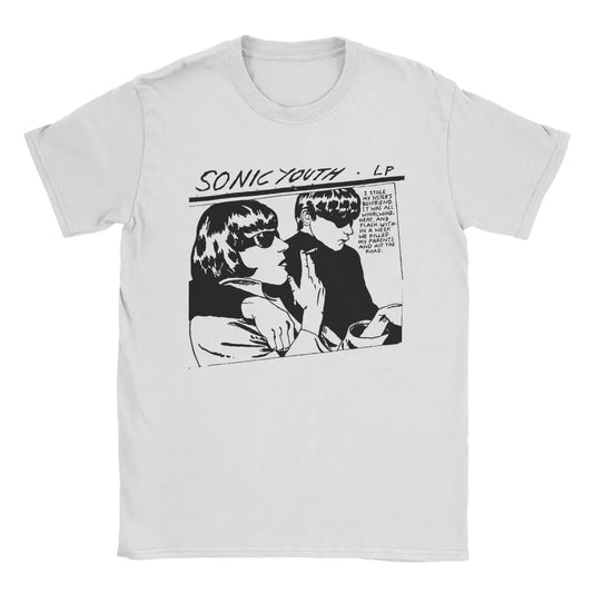 Sonic Youth T Shirts Leisure Harajuku Versatile Cotton Vintage Short Sleeve Men Women Amusing Streetwear Fashion Unisex Tops