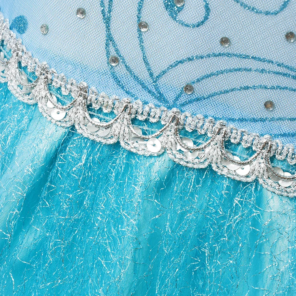 Children Costume Girl Dress Halloween Princess Cosplay Party Rapunzal Anna Elsa Birthday Clothes