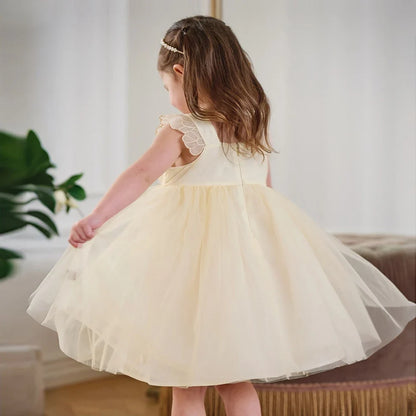 Dave Bella Girls Mesh Party Princess Dress Children Embroidery Sleeveless Ball Gown Dress Sweet Wedding Birthday DB2261852