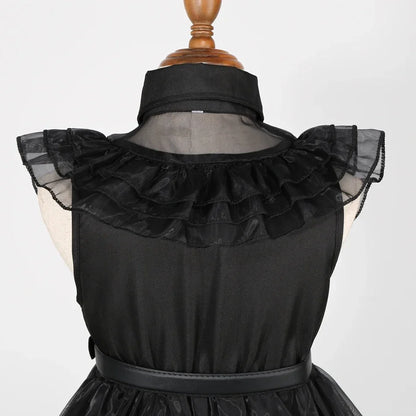 Black Princess Costume Girls Kids Black Gothic Dress