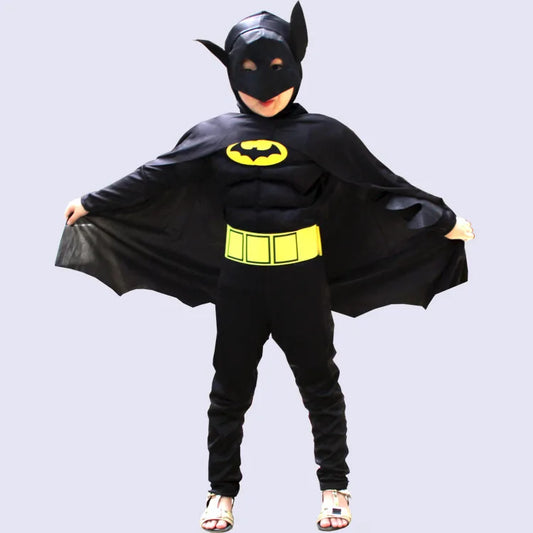 Cosplay Anime Figure Superhero Halloween Costumes for Kids Muscle Jumpsuits Masquerade Carnival Clothes Party Dresses