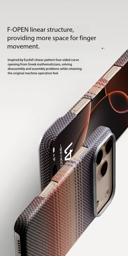 100% Kevlar Aramid Carbon Fiber Case For iPhone 17 Pro Max 17Pro With Magsafe Luxury Cover Magnetic Ultra-Thin Phone Back Case