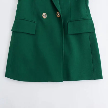 Slim Fit Commuter Versatile Autumn 2024 Women's Suit Jaet Long Sve Regular Length Faionable Outerwear