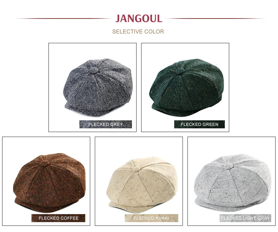 Kids Newsboy Caps Small Size Boy Woolen Tweed Flat Cap Herringbone Girl Infant Toddler Youth Beret Hat for Child