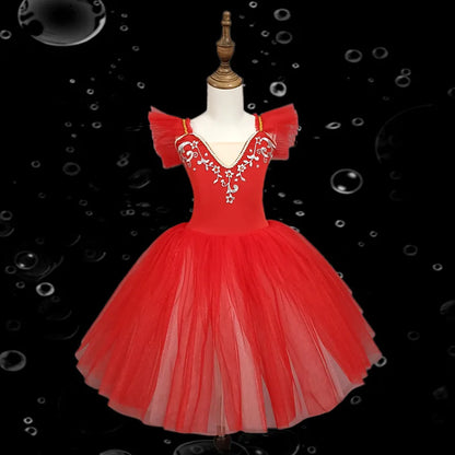 Fashion Children's Day Ballet Dress Kids Tutu Puffy Dance Wear Princess Dresses Girls Summer Performance Clothes Girl Vestidos