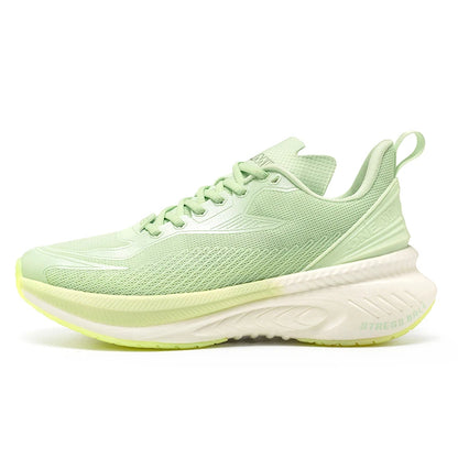 23613 Men Women Summer Lightweight Breathable Running Shoes Shock Absorb Thick Sole High Rebound Wearproof Sports Sneaker