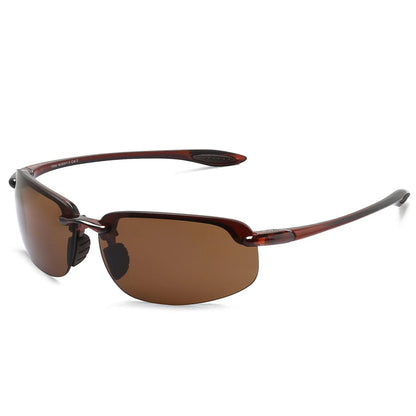 Unisex Sports Sunglasses UV400 Rimless Ultralight Frame for Cycling Driving Running - MJ8001
