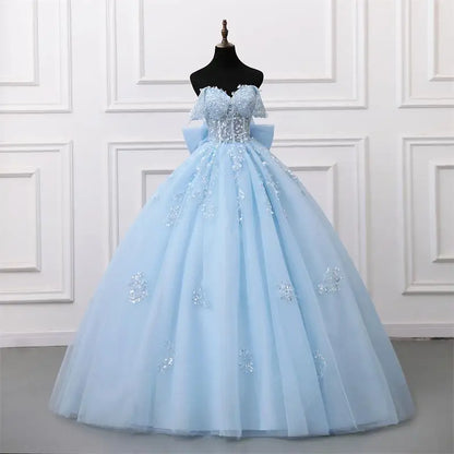 Shiny Party Dress 15 Quinceanera Dresses Ball Gown Glitter Prom Dress With Bow Tie High-end 15 Year Old Gown Customized 2025