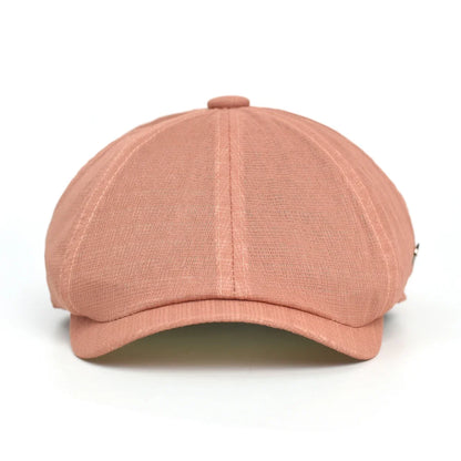 Spring Summer Breathable Mesh Newsboy Caps Men Woman Casual Beret Flat Ivy Cap Soft Solid Driving Fashion Peaked Cap Unisex