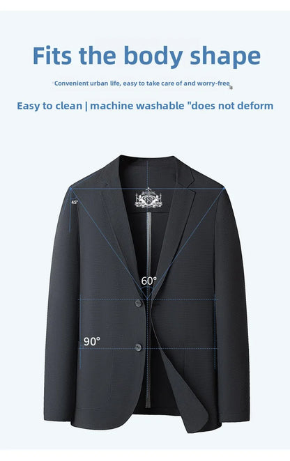 Sun Protection Lightweight Blazer - Fashionable for Outdoor Travel, Weddings, Leisure, Korean Style - Men's Breathable Blazer