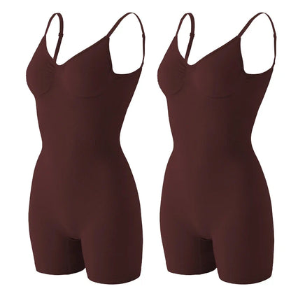Seamless Low Back Bodysuit Shapewear Women Butt Lifter Smooth Body Shaper Backless Slimming Sheath Flat Belly Corset Underwear