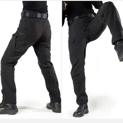 Waterproof Shark Skin Tactical Sets Mens Thicken Fleece New Soft Shell Combat Jackets+windproof Warm Cargo Pant 2 Piece Set