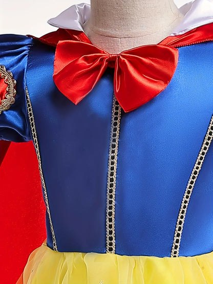 Girls Princess Dress Kids Elsa Anna Snow White Aurora Belle Rapunzel Peach Halloween Costume Children Birthday Party Clothes