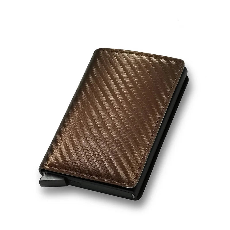 Porte-carte de crédit antivol RFID, portefeuille fin et intelligent pour hommes et femmes, étui porte-carte bancaire, pochette à monnaie, porte-cartes de crédit