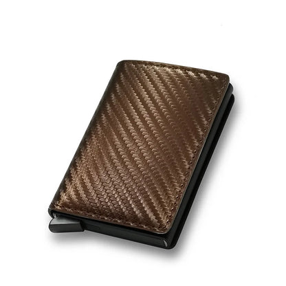 Porte-carte de crédit antivol RFID, portefeuille fin et intelligent pour hommes et femmes, étui porte-carte bancaire, pochette à monnaie, porte-cartes de crédit