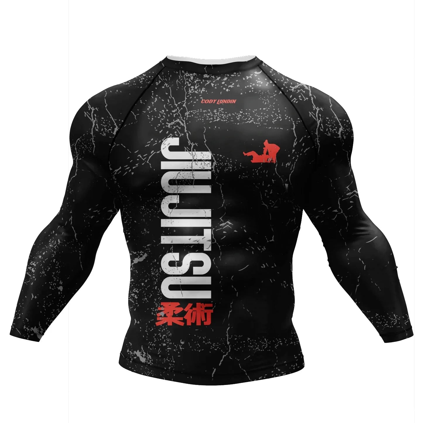 Cody Lundin Swimming Surfing T-shirt Tight Long Sleeve Compression Training Grappling Sportwear MMA BJJ Combat Rash Guard