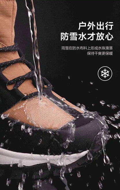 Men's Winter Boots 2026 New Snow Boots Thickened Warm Boots Waterproof Non-Slip Winter Shoes Thick Sole Cold-Proof Shoes