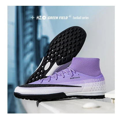 New Men Football Boots Women Professional Soccer Shoes Hot Sale TF/FG Sneakers Unisex High-quality Futsal Cleats Ultralight