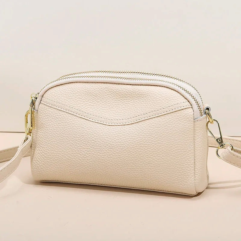 100% cowhide Womens New Korean Fashion Ladies Shoulder Bag Trend Handbags Retro Designer Luxury Female Totes Handbag for Girls