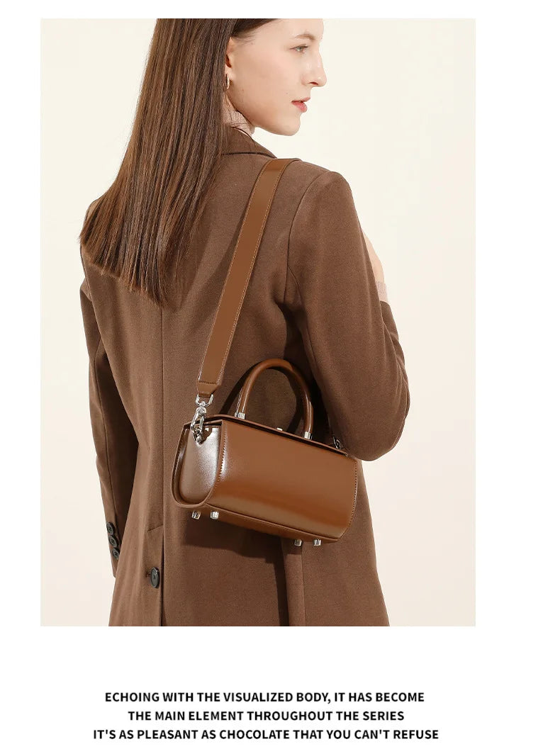 Genuine leather woman bag shoulder bag Handbags ladies crossbody bags luxury designer minimalism bag mini bag white