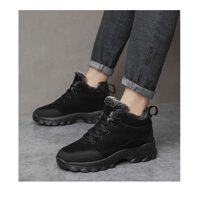 Men Sneakers Man Hiking Shoes Outdoor Mountain Boots Climbing Shoes Zapatos De Hombre Winter Boots Tennis Black Sneakes