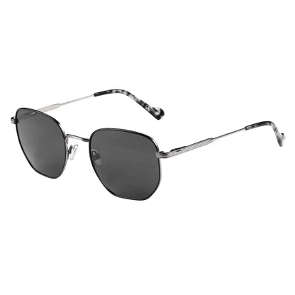 Hexagon Polarized Retro Sunglasses for Men Women-Vintage Metal Frame Design UV Protection Trendy Fashion Shades
