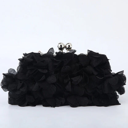 Flower Dinner Purse Designer Floral Chain Crossbody Bride Handbag Clutches Woman Petal Evening Party Clutch Wedding Dress Bag