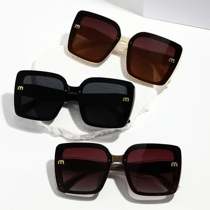 2026 New Luxury Square Sunglasses for Women Sun Glasses Oversized Frame UV400 Protection Trendy Shades for Driving Daily Wear