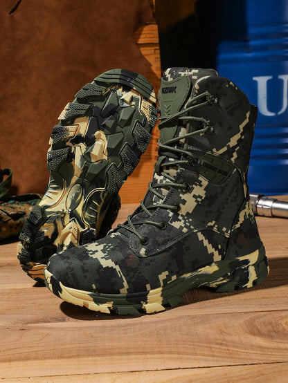 New Men Tactical Boot Combat Anti-Slip Brand Unisex Breathable Special Force Size Plus Army Boots Male Military Motorcycle Shoe