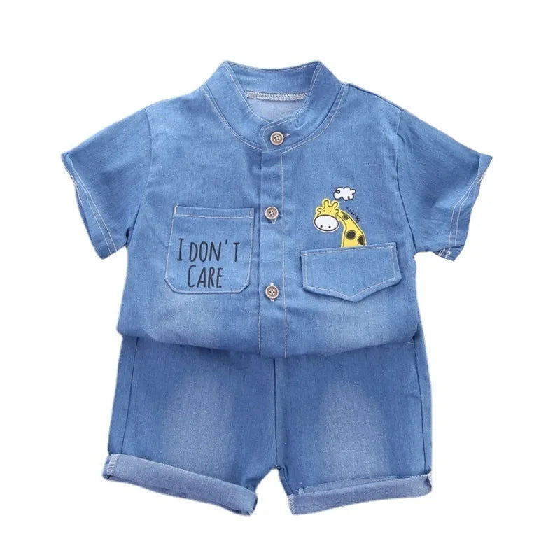 New Summer Baby Boys Clothes Suit Children Fashion Shirt Shorts 2Pcs/Sets Kids Clothing Toddler Casual Costume Infant Tracksuits