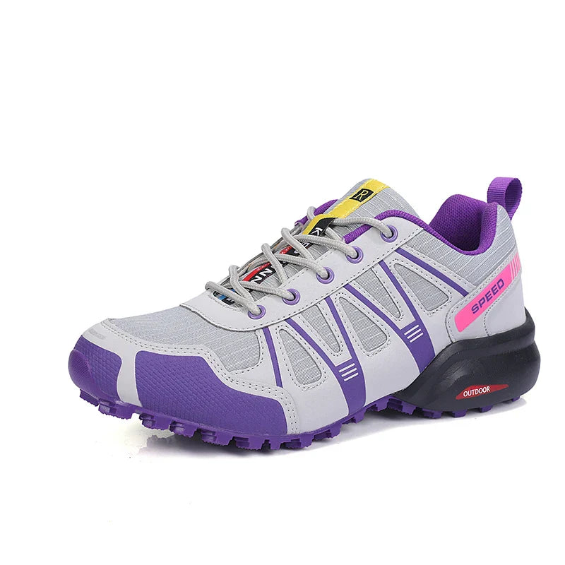 Men Women Hiking Shoes Waterproof Outdoor Trainers Lace-up Climbing Trekking Sneakers Mountain Walking Hunting Tactical Sneakers