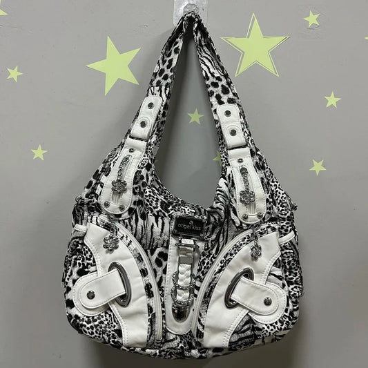 Women Handbags Fashion Leopard Shoulder Bag Large Tote Top-handle Shopping Pack Multifunctional Satchel Lady Hobos  Big Purse