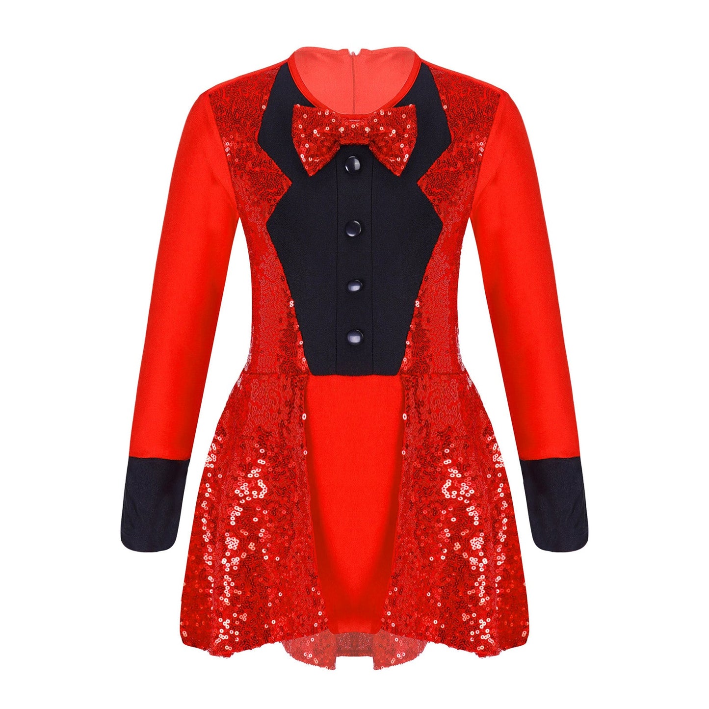 Kids Girls Sequins Ballet Dance Dress Shiny Modern Latin Jazz Dance Stage Performance Leotard Costume Dancewear