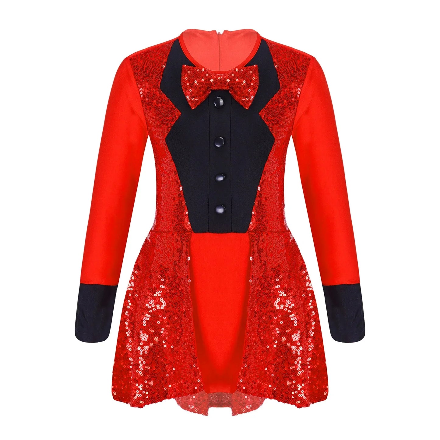Kids Girls Sequins Ballet Dance Dress Shiny Modern Latin Jazz Dance Stage Performance Leotard Costume Dancewear