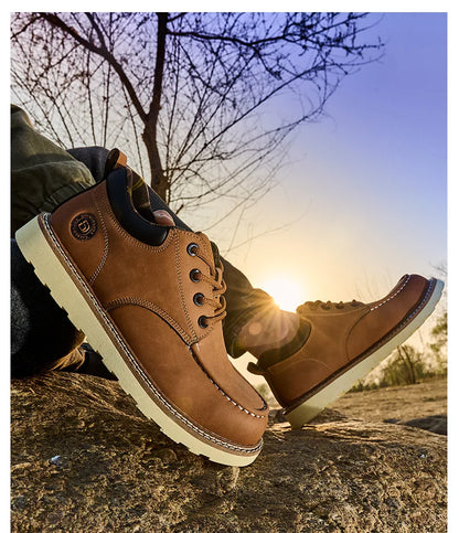 steel toe sneakers for men microfiber leather work shoes waterproof safety shoes industrial construction anti-slip work boots