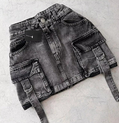Y2K Retro British Style Flag Graphic Print Mini Shorts Harajuku Gyaru Denim Shorts Women Goth Slim Fit Hip Low Rise Short Pants
