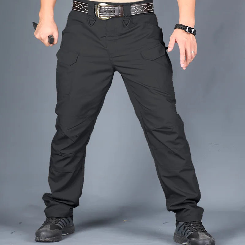 2024 new Tactical Cargo Pants Men Outdoor Waterproof SWAT Combat Camouflage Trousers Casual Multi Pocket Male Work Joggers